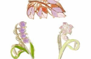 3-Piece Flower Metal Hair Clips, Purple Leaves Shape Hair Claw for Thin/Medium Hair, Elegant Lily Floral Barrettes – Strong Hold, Non-Slip Cute Accessories for Thick Hair 3-Piece Flower Metal Hair Clips, Purple Leaves Shape Hair Claw for Thin/Medium Hair, Elegant Lily Floral Barrettes – Strong Hold, Non-Slip Cute Accessories for Thick Hair
