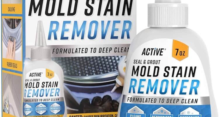 Mold Stain Remover Gel Cleaner – ACTIVE Heavy Duty Stain Cleaner for Front Loader Washing Machine Seal, Bathroom Grout, Shower, Caulk – Front Load Washer Cleaning Solution – 7 Fl Oz