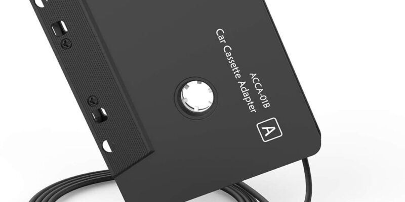 arsvita Car Audio Cassette to Aux Adapter, 3.5 MM Auxillary Cable Tape Adapter