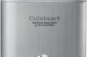 CUISINART Ice Cream Maker, Ice Cream and Frozen Yogurt Machine, 2-Qt. Double-Insulated Freezer Bowl, Silver, ICE30BCP1