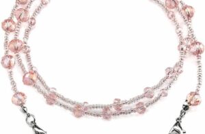 humlbird Eyeglass Chain for Women Stylish Mask Lanyard Natural Crystal Mask Chain Eye Glasses Holder Strap