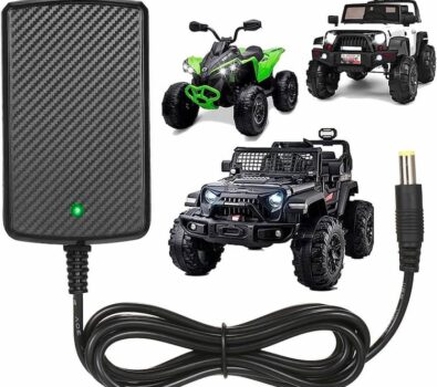 24V Charger for Ride on Toys, 24V Charger for Ride on Car with Indicator Light Ride-Ons Accessories Battery Supply Power Adapter