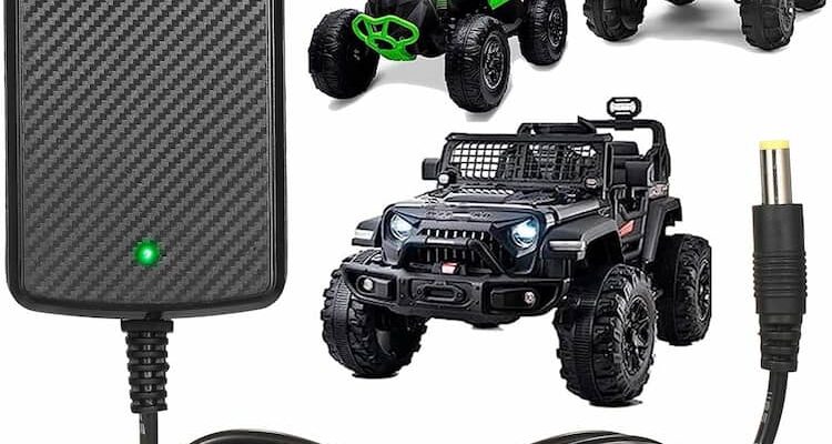 24V Charger for Ride on Toys, 24V Charger for Ride on Car with Indicator Light Ride-Ons Accessories Battery Supply Power Adapter