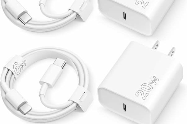 iPhone 16 15 Charger Fast Charging,20W Apple iPad USB C Fast Charger,2Pack 6ft USB C Wall Charger Block for iPhone 16/16 Pro/16 Pro Max/15/15 Plus/15 Pro/15 Pro Max, iPad Pro/Mini, MacBook